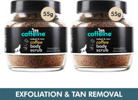 mCaffeine Coffee Body Scrub for Tan Removal, Exfoliation & Soft Glowing Skin, Pack of 2 Scrub(110 g)