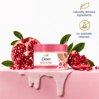 DOVE Exfoliating Scrub | Shea Butter & Pomegranate Seeds Scrub(298 g)