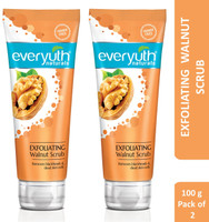 Everyuth Naturals Set Of 2 Exfoliating Walnut Scrub To Remove Blackheads - 100g Each Scrub(200 g)
