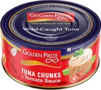 Golden Prize Tuna Chunk in Tomato Sauce 185Gms Sea Foods(185 g)