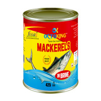 Octoking Mackerel in Brine(425 g, Pack of 1)