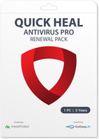 QUICK HEAL Anti-virus 1 User 3 Years (Renewal)(Voucher)