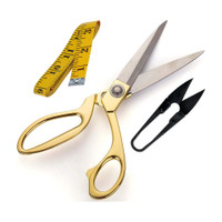 7Q7 Tailoring Scissors Combo Pack of 3 - Scissors / Thread Cutter / Measuring Tape Sewing Kit
