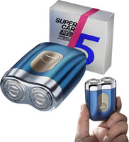 Yuva Pulse Super Car IPX7 Waterproof Electric Shaver | Dual Blade, Fast Charging via USB  Shaver For Men(Blue)