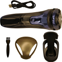 SEEGATE New Professional Bread 3D Floating Head Rechargeable   Shaver For Men(Black, Blue)