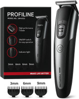Profiline Complete Grooming Solution: Trimmer, Hair Trimmer, Beard Trimmer, Shaver Combo  Shaver For Men(Black)