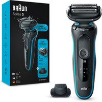 Braun Electric Shaver for men, Series 5 51-M1200s with Precision Trimmer  Shaver For Men(Black/Turquoise)