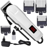 Tradhi Electric Haircut Beard Hair Clipper and Trimmer powerful hair cutting Machine Fully Waterproof Trimmer 240 min  Runtime 4 Length Settings(White, Black)