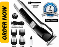 AVENUE Professional Hair Trimmer Trimmer 60 min Runtime 4 Length Shaver For Men  Shaver For Men(SILVER,BLACK)