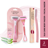 Carmesi Facial Razor & Silk Care Body Razor, Women(Pack of 2)