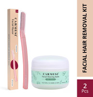Carmesi Facial Shavig Combo - 1 Face Razor & Pre-Shave Facial Shaving Balm (50g) Combo, Women(Pack of 2)
