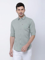 HIGHLANDER Men Solid Casual Grey Shirt