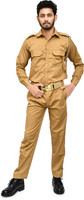 R-ME Men Solid Formal Khaki Shirt