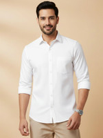 METRONAUT Men Solid Casual White Shirt Flipkart Deal