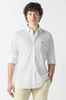 VAN HEUSEN SPORT Men Solid Casual White Shirt
