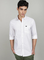 The Indian Garage Co. Men Solid Casual White Shirt