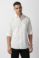 VAN HEUSEN SPORT Men Solid Casual White Shirt