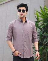 Roadster Men Solid Casual Purple Shirt