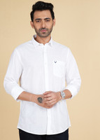 Allen Solly Men Solid Casual White Shirt