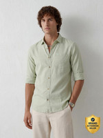 WROGN Men Solid Casual Green Shirt Flipkart Deal