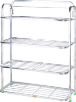 Patelraj Pure Stainless Steel Book No.4 Iron Wall Shelf(Number of Shelves - 4, Steel)