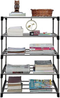 Zyra 5 Tier Book Self Portable Book Shelf, Kids Books Racks for Home Plastic Open Book Shelf(Finish Color - multicolor, DIY(Do-It-Yourself))