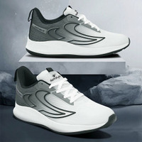 HOTSTYLE Velox-740 Chunky Shoes,Loafers Shoes, Running Shoes For Men(White, Grey , 7) Flipkart Deal