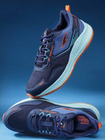 asian -01 Navy Sports,Training,Gym,Walking,Stylish Running Shoes For Men(Navy, Orange , 9)