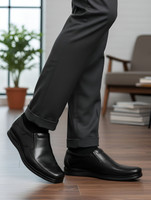 DPA Genuine Leather Mocassin For Men(Black , 9)