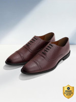 LOUIS STITCH Rosewood Oxford Lace Up Shoes RGOXRW Derby For Men(Maroon , 7)