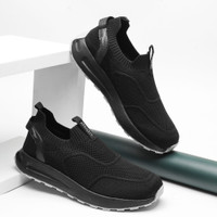 asian Wind Pro-11 Walking Shoes for Men | Lightweight, Memory Foam Cushion Sole Mocassin For Men(Black , 11)