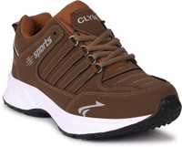 CLYMB Mesh Running/Walking Shoes/Outdoor Ultra Lightweight Eva Sneakers Running Shoes For Men(Brown , 8)