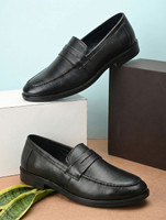 DPA Genuine Leather Loffer For Men Loafers For Men(Black , 7)