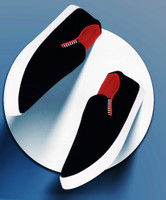 Free Kicks FK- Fitman- Stylish Slip On Sneakers For Men(Black, Red , 6)