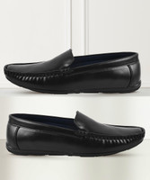 Paragon K11234G Stylish Smart Daily Occasional Comfortable Cushioned Shoes Loafers For Men(Black)