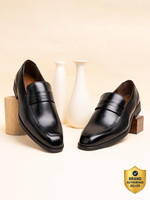LOUIS STITCH Formal Slipon (SXMC) Mocassin For Men(Black , 8)