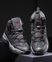 asian Hiking/Snow boots for men for outdoor Trekking - Water Resistant Boots Outdoors For Men(Black, Red , 9)