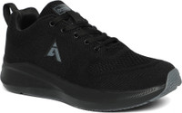 action Athleo ATG 496 Comfortable Lightweight Breathable Sports Lace Up Running Shoes For Men(Black , 6)