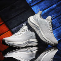 asian Men’s Running Shoes | Lightweight, Memory Foam Sports Shoes Sneakers For Men(White , 8)