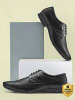 action DOTCOM OFFICE-52 Trendy Comfortable Durable comfortable Formal Lace-Up Derby For Men(Black , 7)
