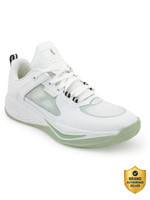 RED TAPE Basketball Shoes for Men | Cultured Round-Toe Shape & Cushioning Technology Basketball Shoes For Men(White, Green , 6)