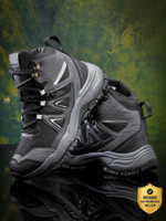 asian EVEREST-24 Hiking boots outdoor Trekking - Water Resistant Boots Sneakers For Men(Black, Grey , 7)