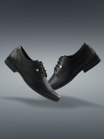 LIBERTY Fortune BENSTOCK1E Formal Shoes With TPR Sole | Durable & Comfortable Lacing Derby For Men(Black , 10)