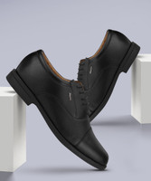 Bata Black Formal Shoes Lace Up For Men(Black , 7)