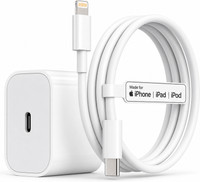 RoarX 20 W Quick Charge 3 A Wall Charger for Mobile with Detachable Cable(White, Cable Included)