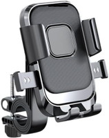 GaffarGadgets 360 Rotating Motorcycle Mobile Stand Bike Mobile Holder(Black)