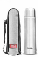 MILTON 1000 ml Steel Flask(Pack of 1, Silver)