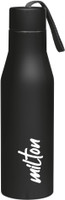 MILTON Super 1000 Stainless Steel Water Bottle, Black 1000 ml Bottle(Pack of 1, Black, Steel)