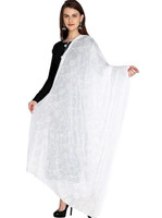 NIHSRUT Chiffon Embroidered Women Dupatta