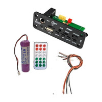 DKGROW Bluetooth MP3 Module with Remote 2400mAh Battery 2 Connector Wires| USB ,MIC AUX Electronic Components Electronic Hobby Kit
